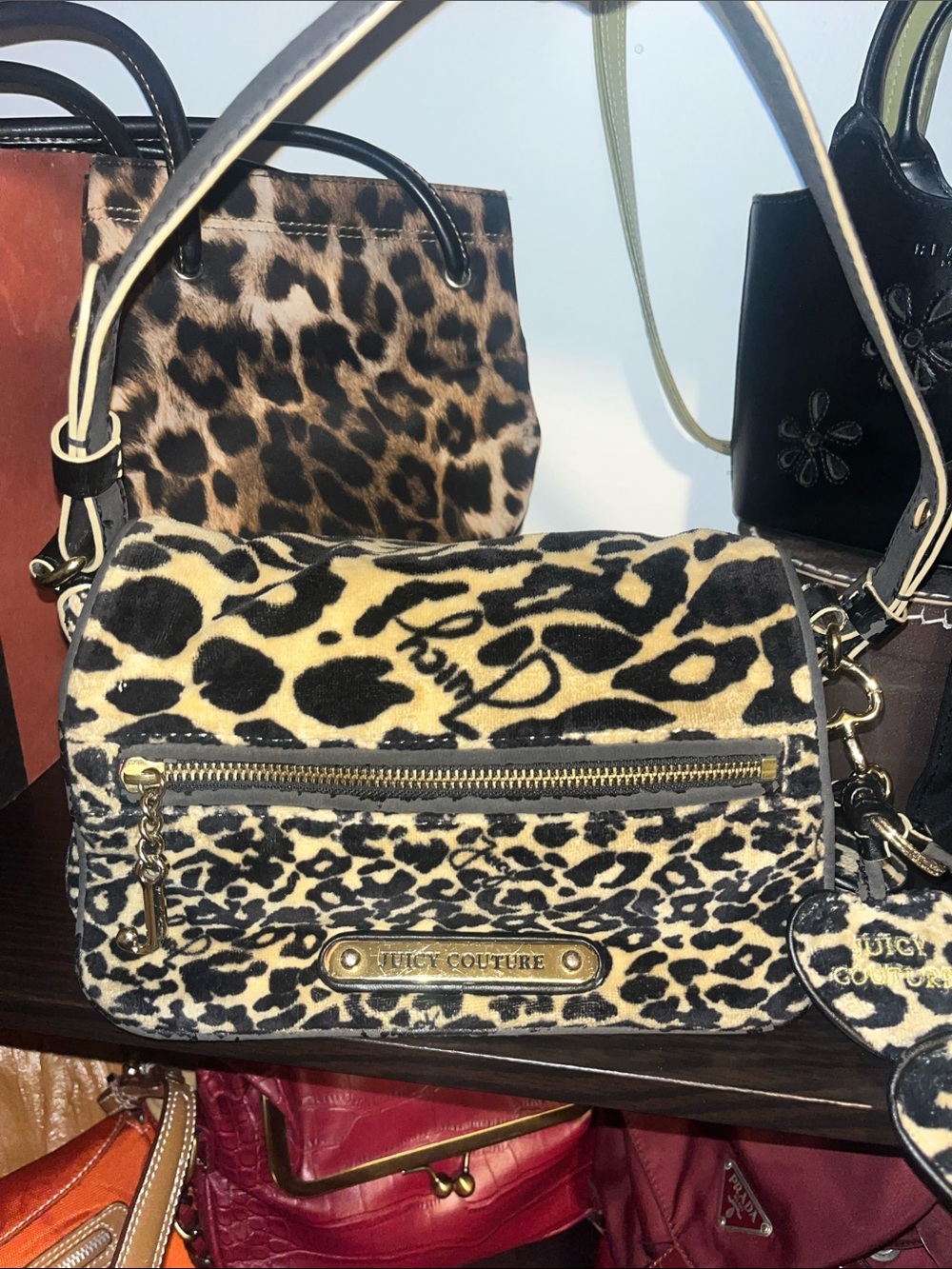 Vintage Juicy Couture cheetah shoulder bag